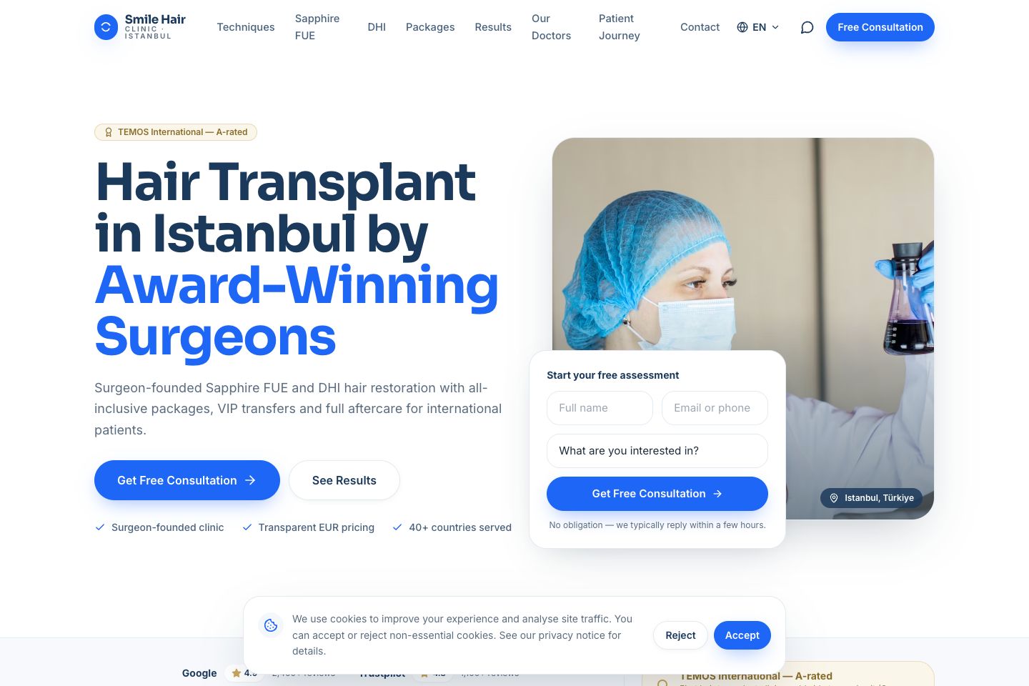 Çınar web tasarımının gerçek ana sayfa önizlemesi