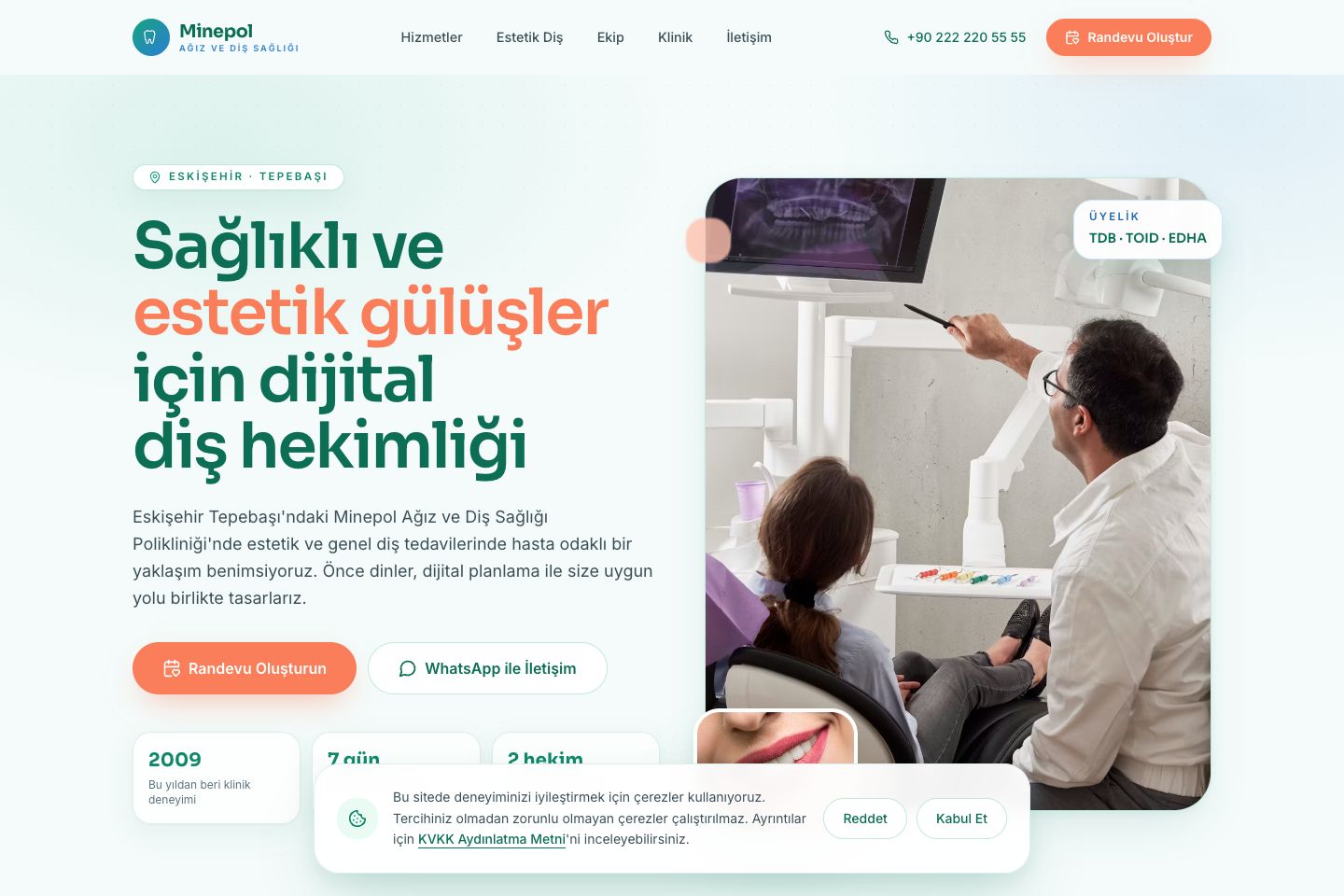 Neva web tasarımının gerçek ana sayfa önizlemesi