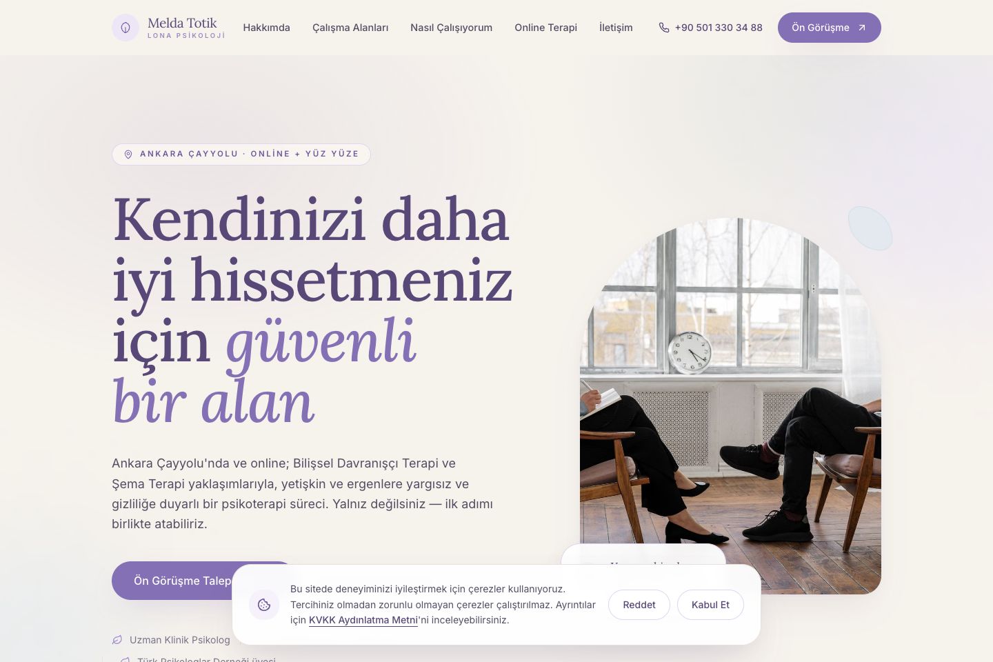 Sekîne web tasarımının gerçek ana sayfa önizlemesi